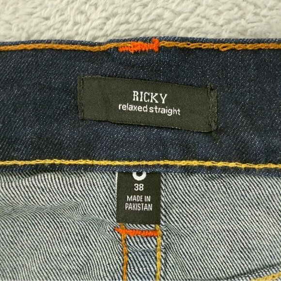 True Religion NWT Men's Sz 38x34 Ricky Flap 34 Relaxed Straight SN 105446 Denim - Picture 2 of 12